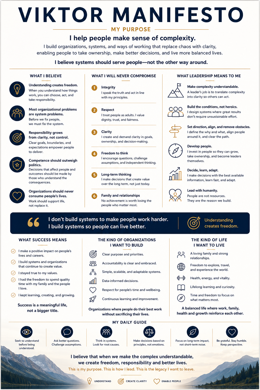 Viktor Manifesto: systems should serve people